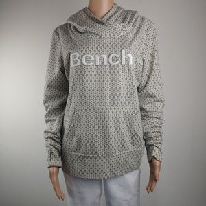 Bench Geo Designed Grey and Cream Hoodie sz M NWOT